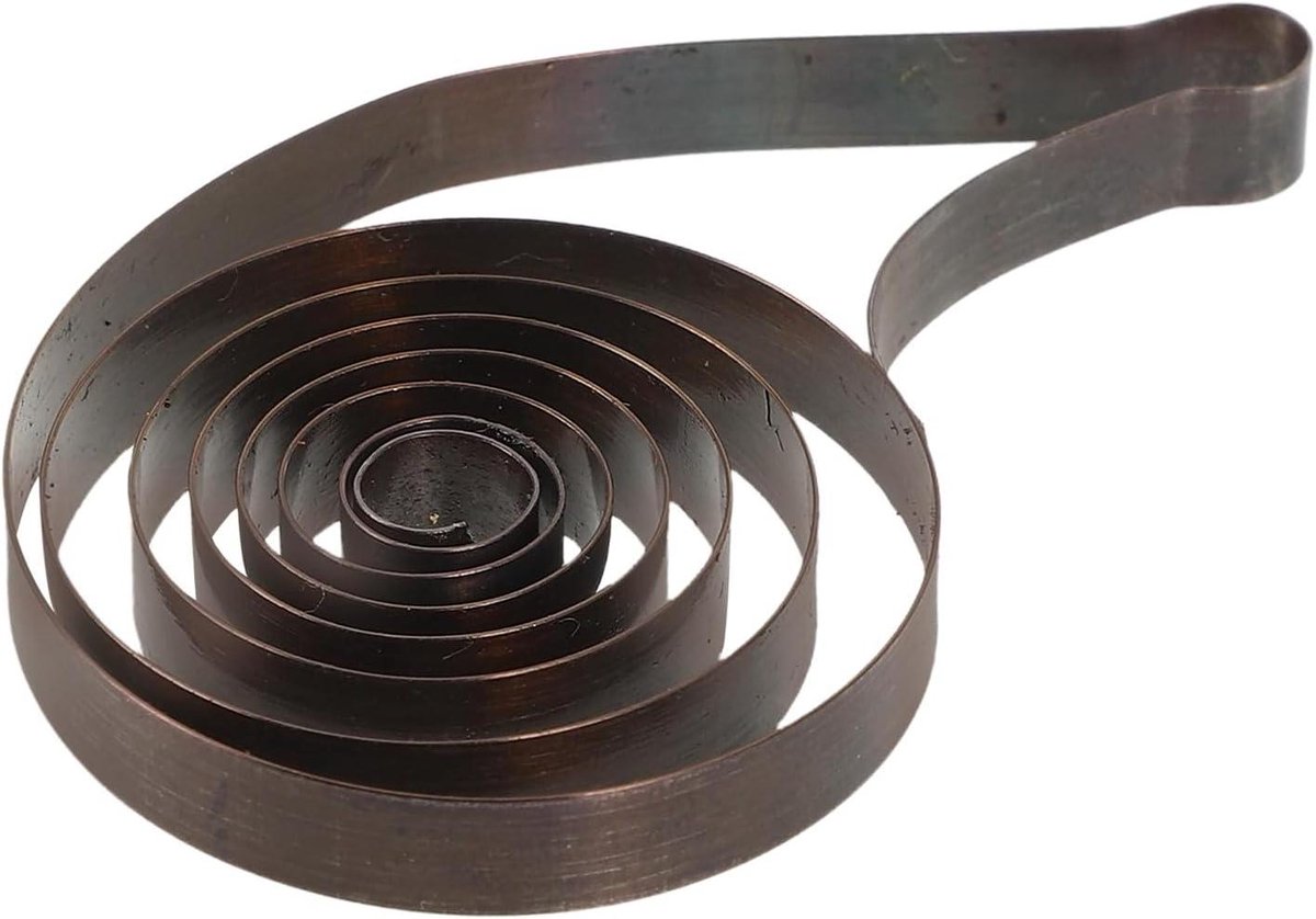 Mechanisch Onderdeel - Wekker Veer - Klok Reparatie - Staal Constructie - 3.5 x 3 cm - Zwart