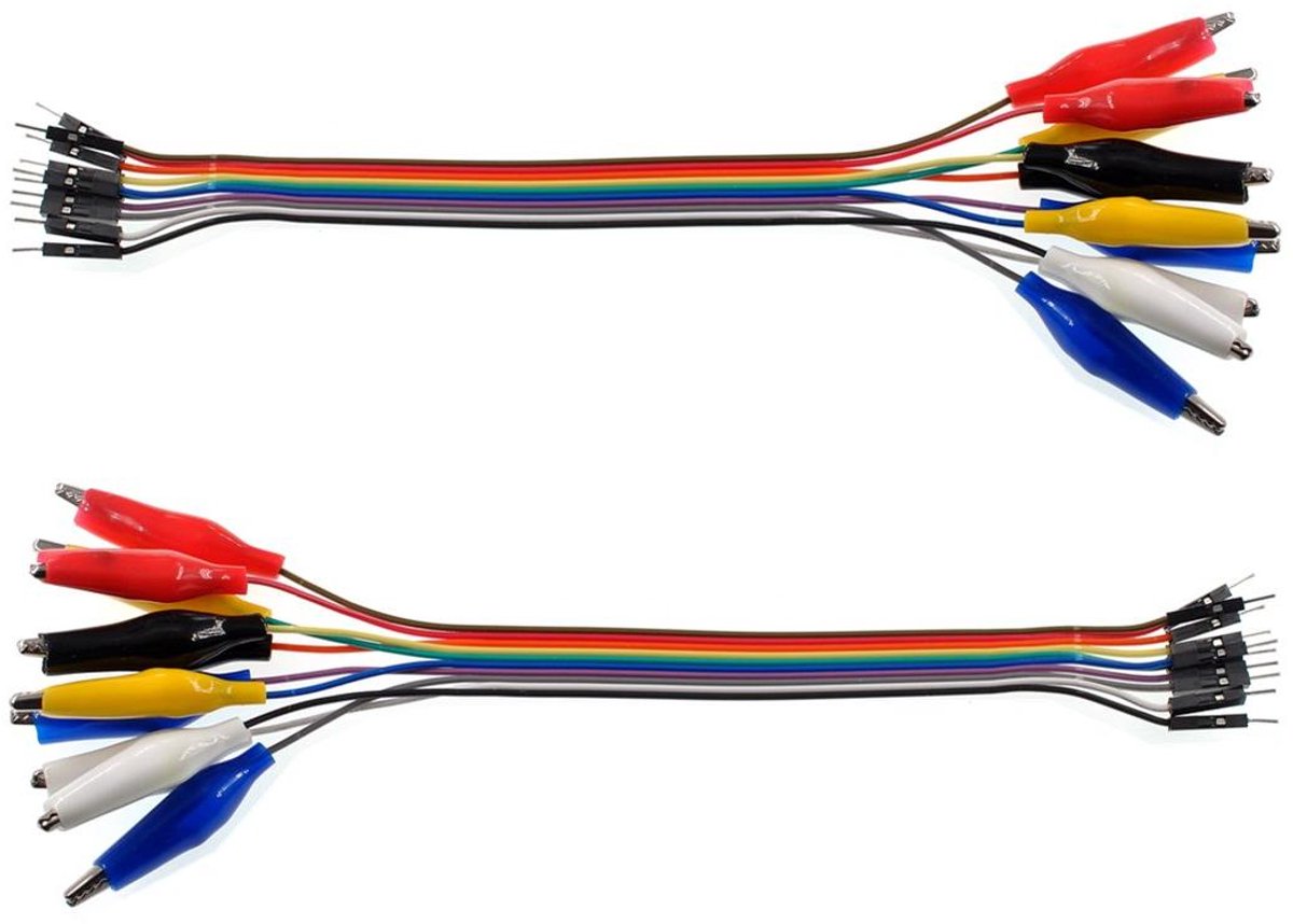 Testkabels - Verbindingsdraden - Experimenteren - 20 Stuks - 20 cm - Multicolor