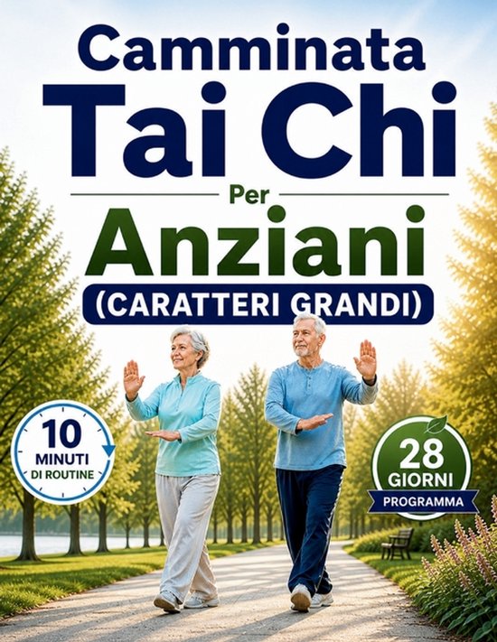 Camminata Tai Chi Per Anziani (CARATTERI GRANDI) - cover