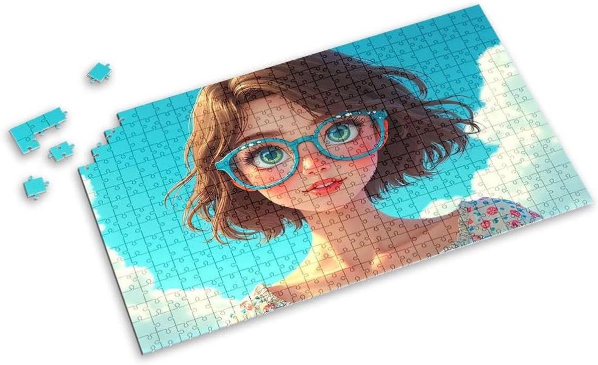 Kinderpuzzel Bloem - Puzzelbord 4 jaar - Creativiteit Stimuleren - Gerecycled Materiaal - 500 Stukjes - Kleurrijk