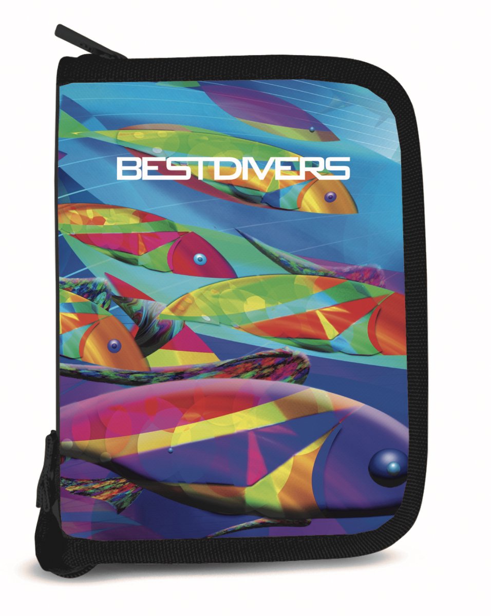 Best Divers Duiklogboek Set – Compleet Logboek + Navulpagina’s (24 Dives) – 6 Rings – Duikregistratie - vis kleur