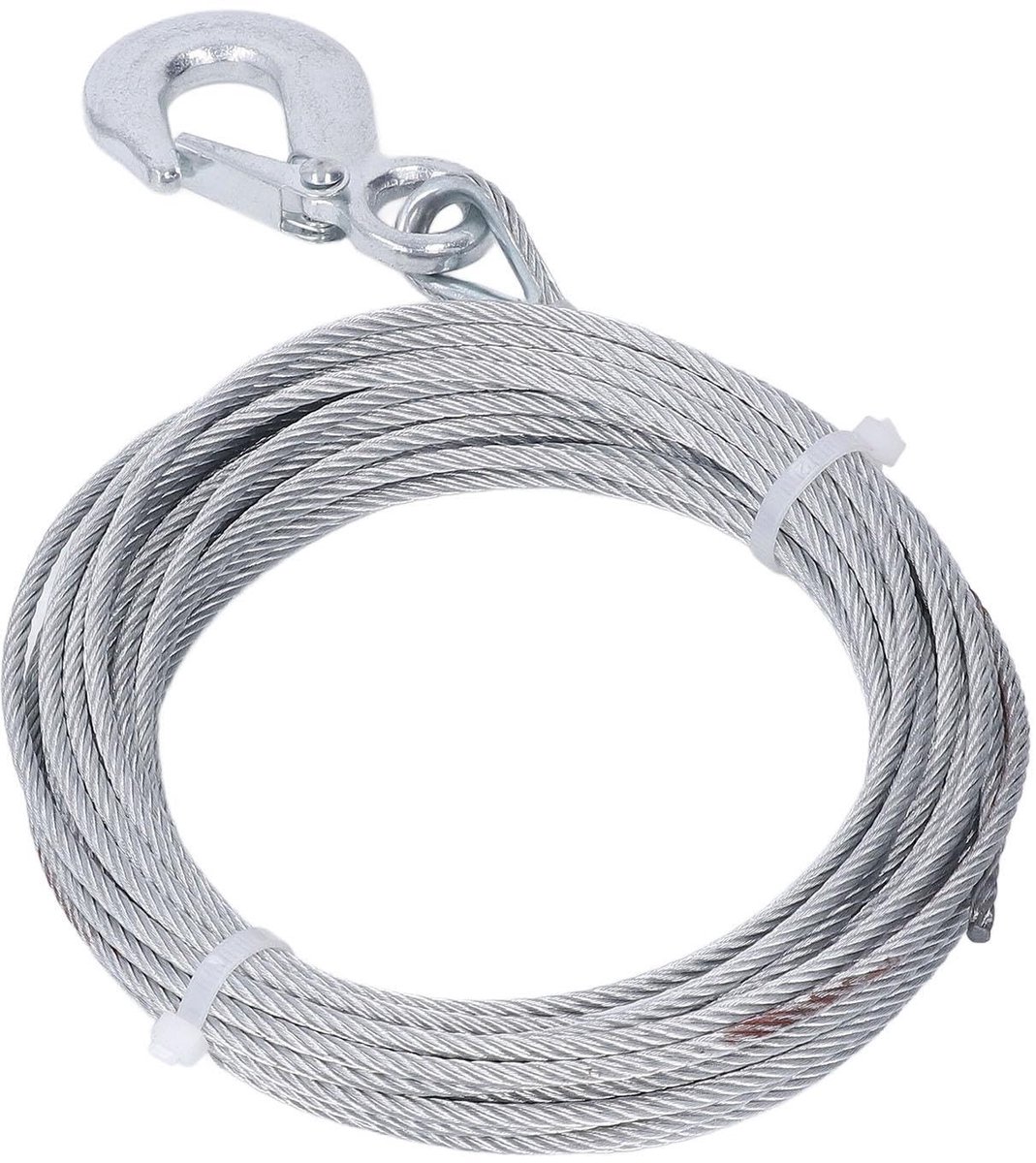 Allecto - Kabeltakel - Kabel - Sterkte - RVS - Vervanging - 12 meter - Geschikt voor lieren - Gegalvaniseerd