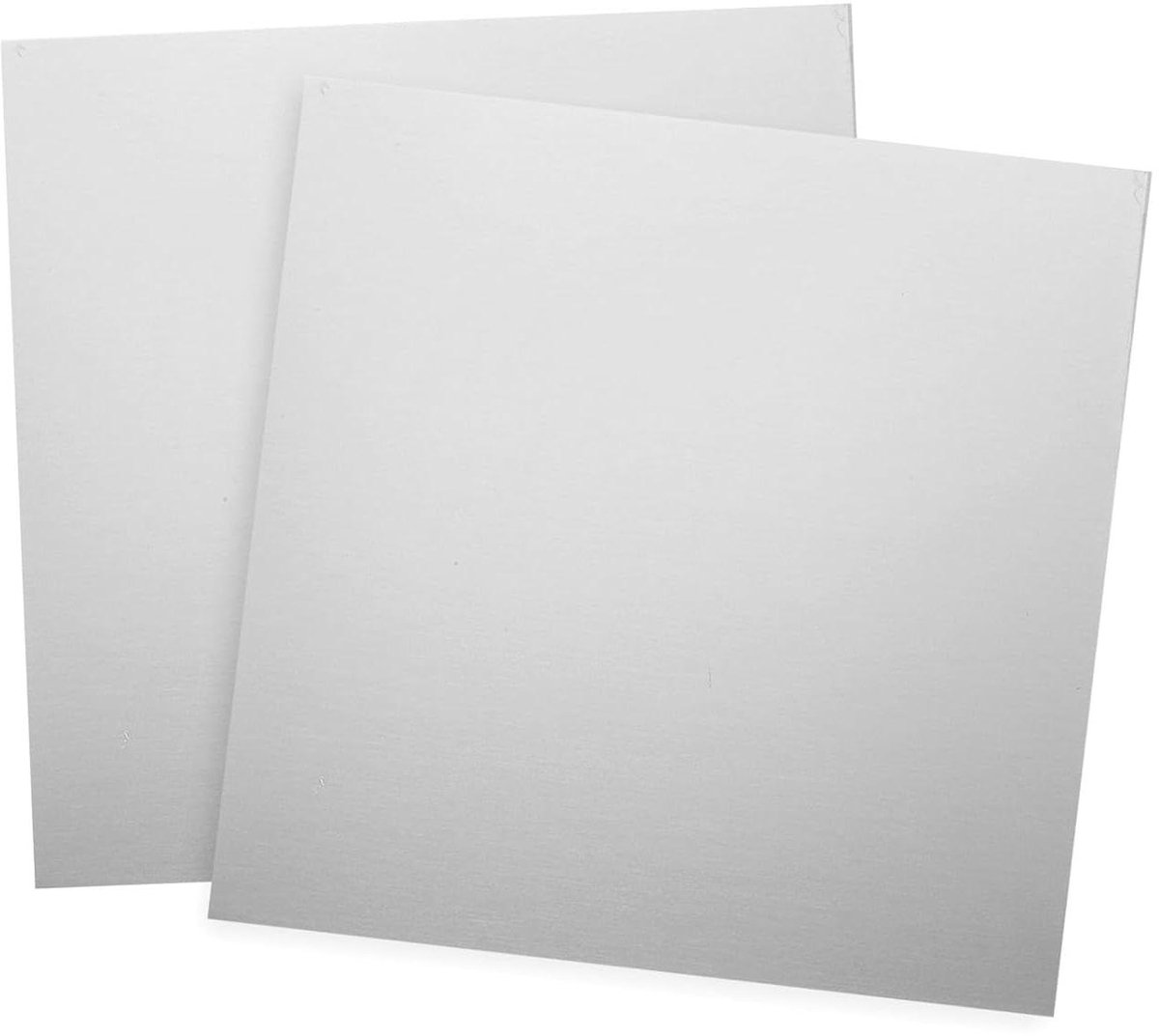 Roestvrijstalen Platen - Metaal Plaatstaal - Doe-het-zelf Projecten - Corrosiebestendig Materiaal - 100x100 mm 0.5mm - Zilver