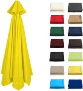 Parapludoek - regen- en zonwerend doek - 3 m met 8 baleinen - Vervangend doek - Patioparasol vervangende luifel - voor terras/tuin/zwembad/zwevende parasol - geel