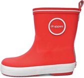 Druppies Regenlaarzen Kinderen - Rode Rubber Laarzen - Meisjes - Jongens - Fashion Boot - Maat 22