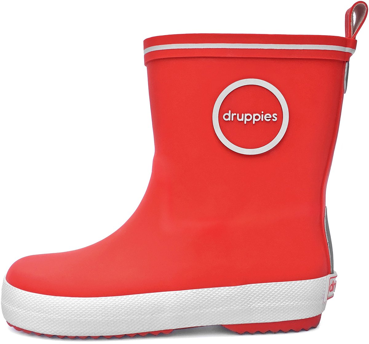 Druppies Regenlaarzen Dames - Rode Rubber Laarzen - Trendy - Fashion Boot - Maat 37