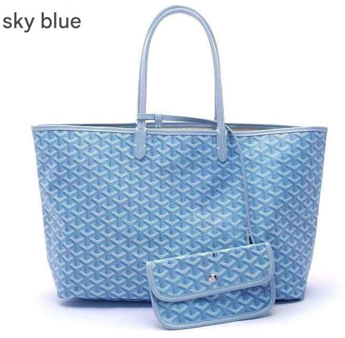 Killogood Dames Schoudertas - Handtas - Werktas - Shopper - Tote bag - Moeder- en kindpakket - Hemelsblauwe M