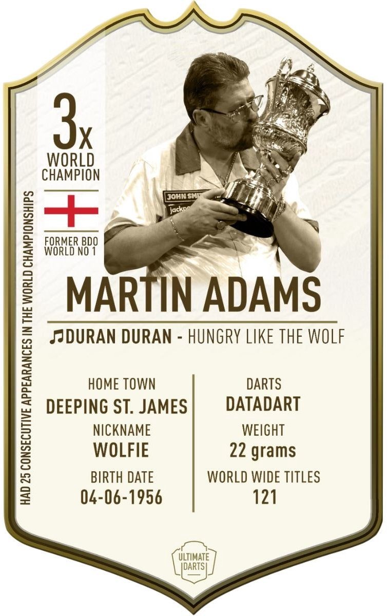 Ultimate Card Immortals Martin Adams