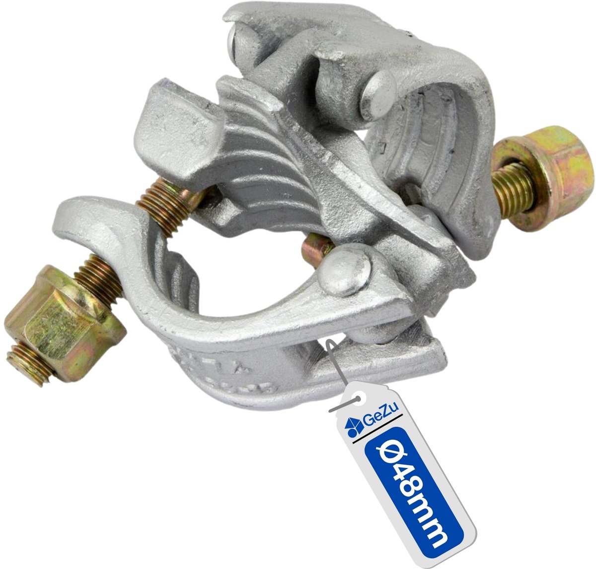 GeZu Impex Steigerkoppeling 48 x 48 mm Elektrolytisch verzinkt