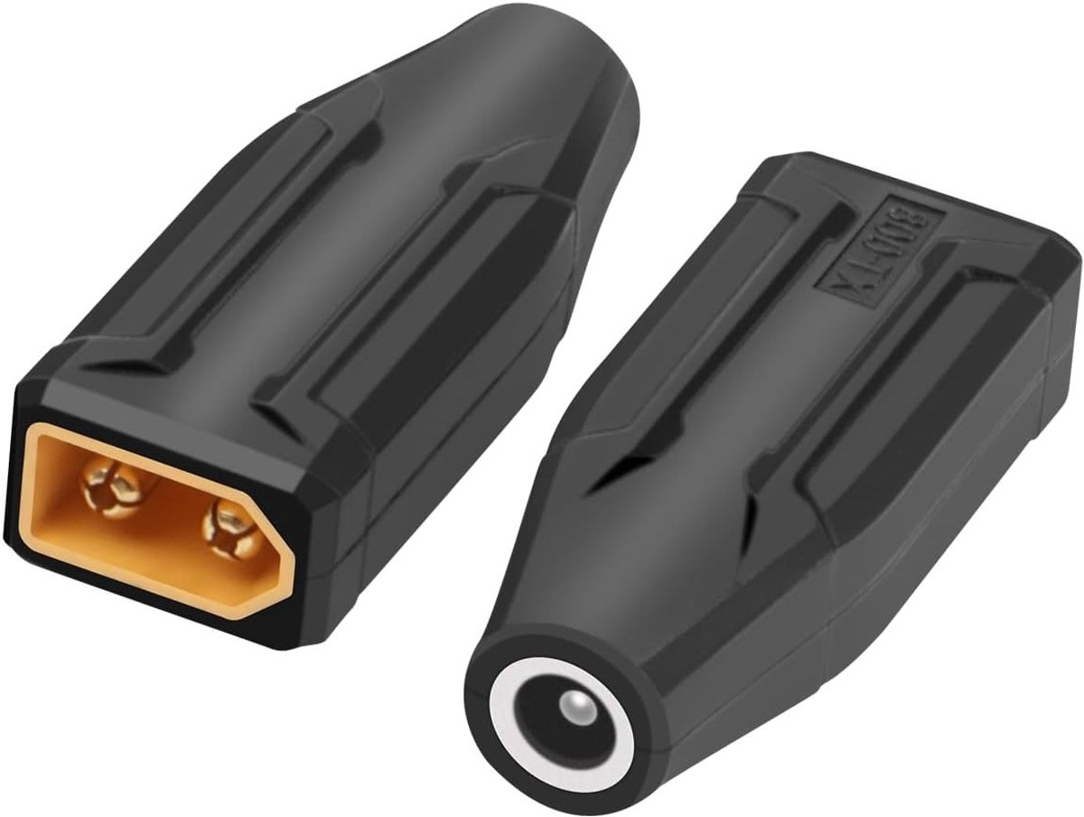 XT60 naar DC 5525 Connector Adapter voor Accu's - XT60 Mannelijk naar DC 5525 Vrouwelijk, Ideaal voor Drone en RC Toepassingen