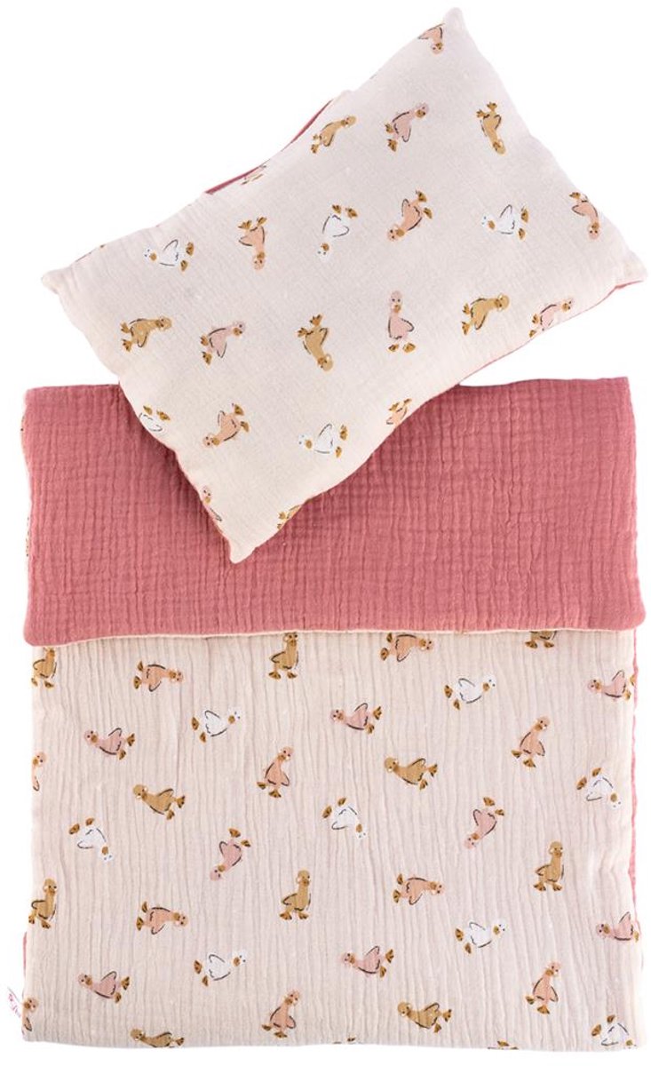 Asi poppen beddengoed set - babypop accessoires multicolor.