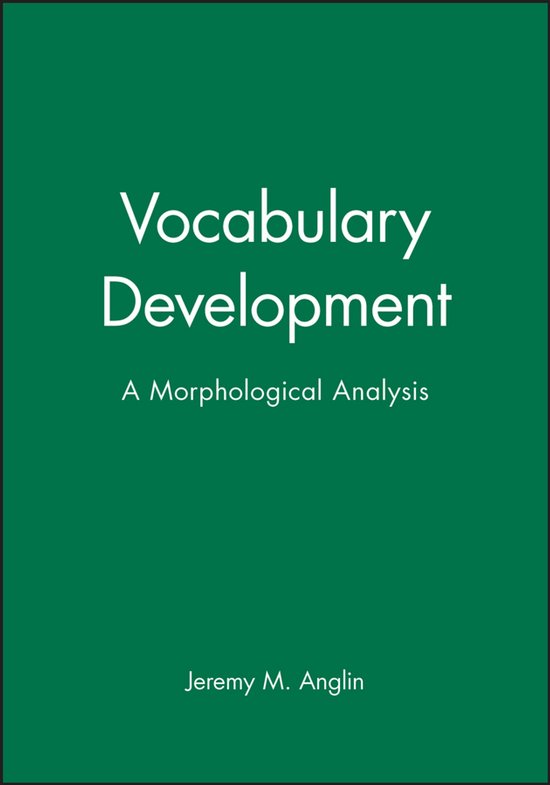 Vocabulary Development - cover
