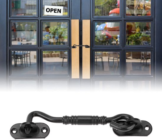 Allecto - Barn Gate Hook Latch - Multifunctionele Haak Sluiting - Voor Deur en Raam - Veilig en Duurzaam - Eenvoudige Installatie - Geschikt voor B... van Merkloos — afbeelding 4