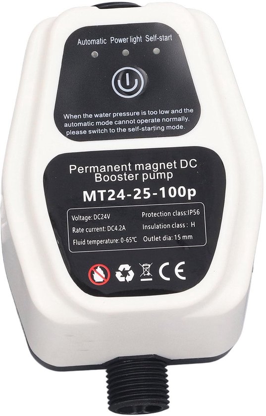 SPHProducts - Water Heater Booster Pomp - 100W - Automatische energiebesparing - Geschikt voor badkamer - Efficiënte pomp - 25L capaciteit - Verbeterde... van Merkloos — afbeelding 3