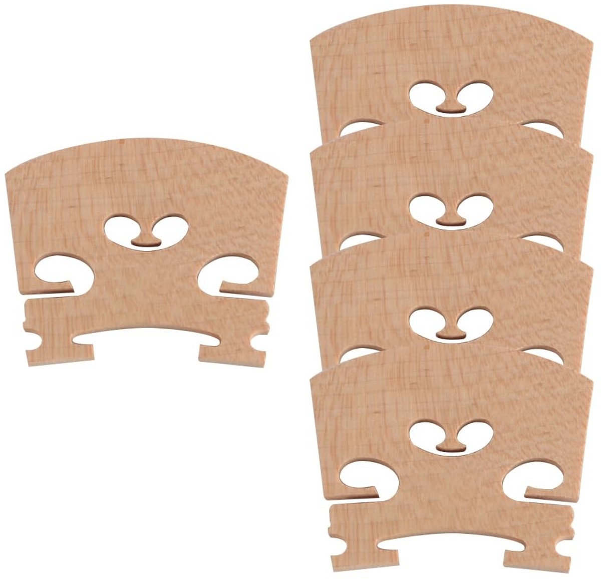 Allecto - Houten Vioolbrug - Duurzaam en Ideaal voor Musici - 4/4 Formaat - Vioolaccessoires - Verbeter akoestiek - Geschikt voor professionele muz...