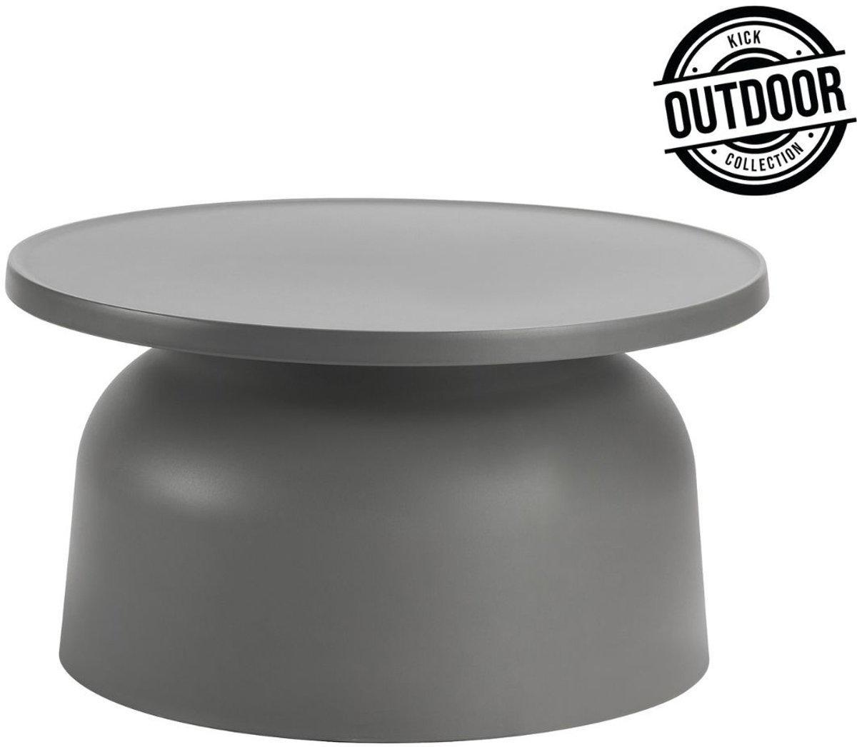 Kick bijzettafel Elio - grijs OUTDOOR