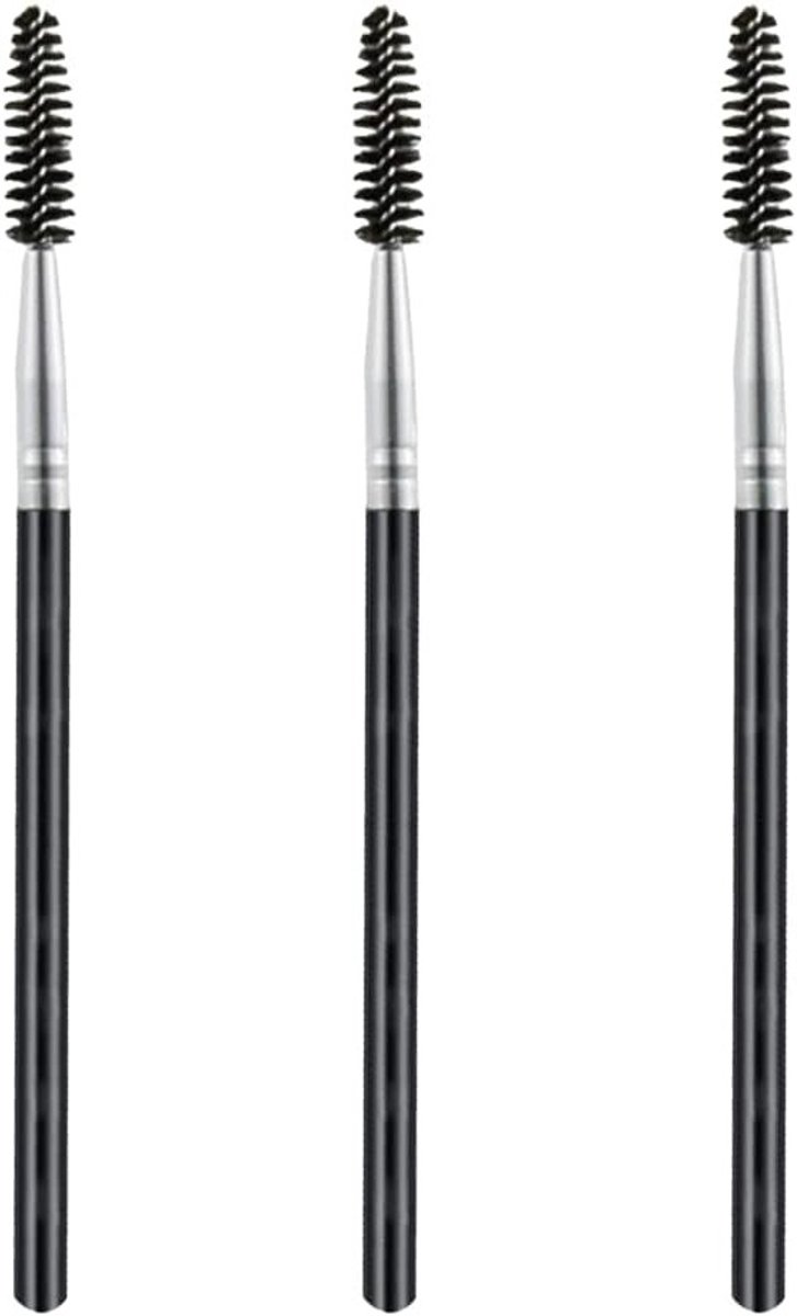 Set van 3 Wenkbrauw- en Wimperborstels met Wimperkam voor Perfecte Make-up en Styling
