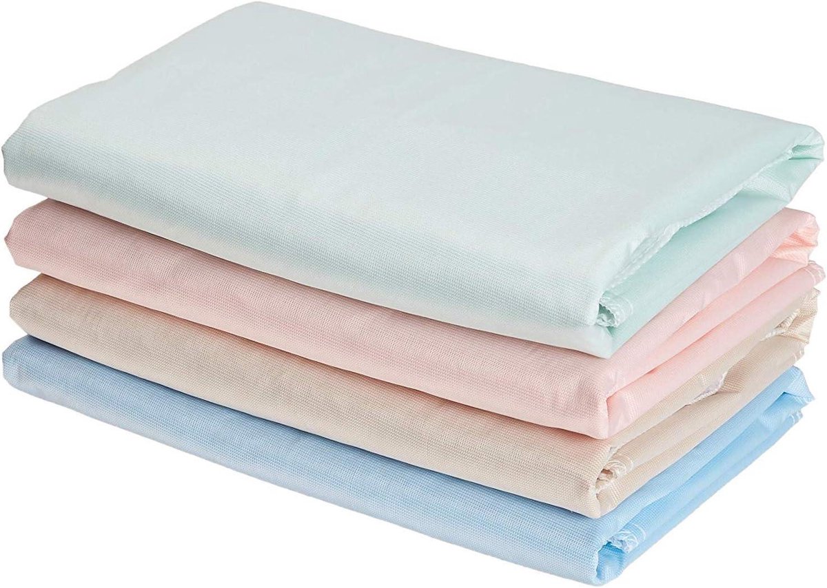Wasbare Bed Pads - Incontinentie Onderleggers - Bed Beschermen - Herbruikbaar - 34x36 inch - Blauw Groen Tan Roze