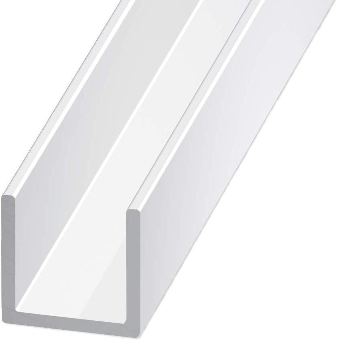 PVC Hoekprofiel - Aluminium profiel - Interieur afwerking - Waterdicht en overschilderbaar - 100 cm - Wit