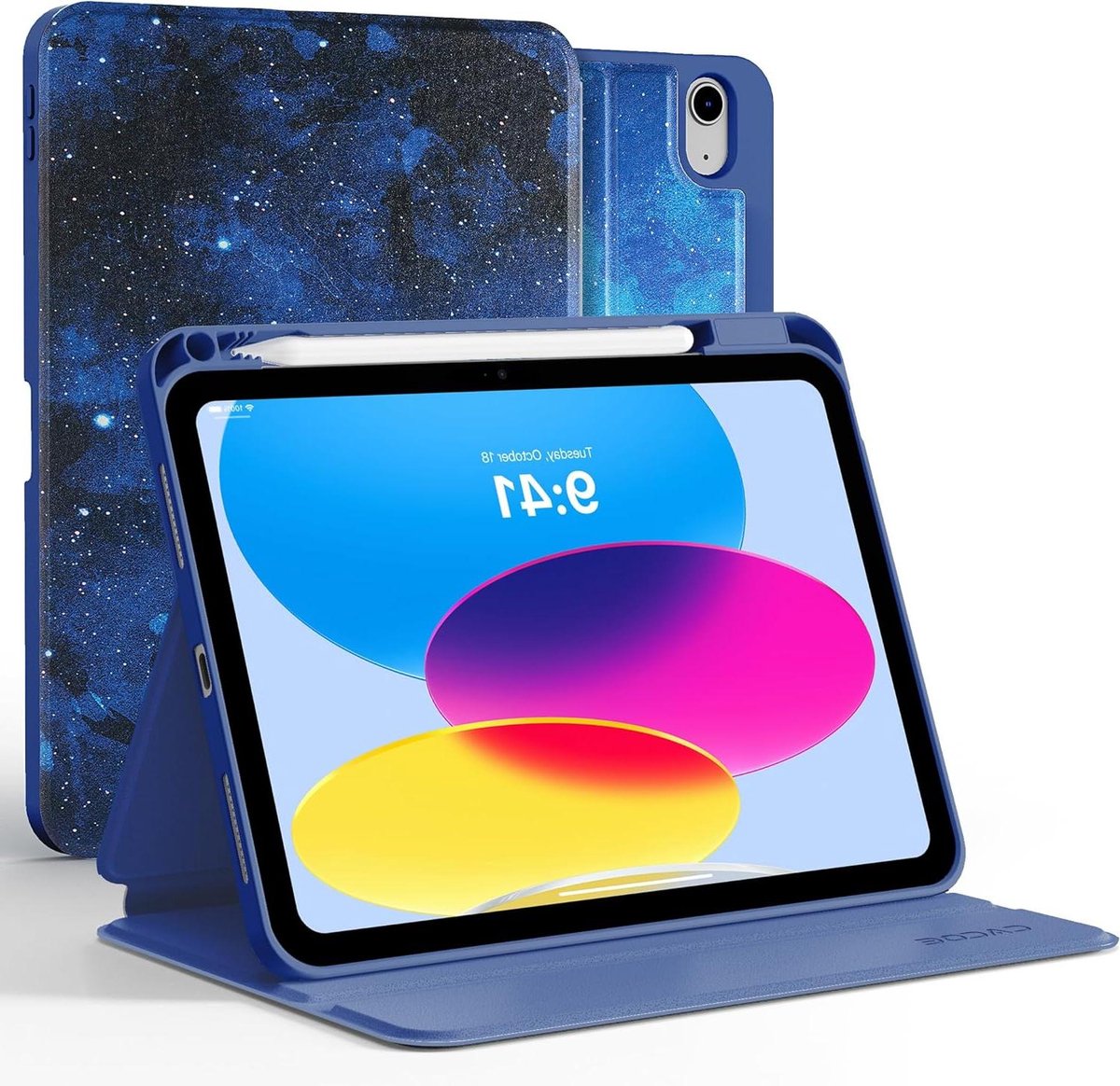 iPad Hoes - Tablet Cover - Tabletbescherming - Met Penhouder - 11 inch - Blauw