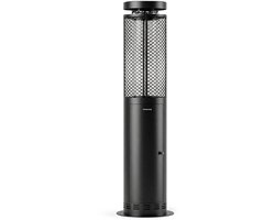 CREATE - Rookvrije buitenskachel op pellets 17,5 kW - Zwart - Met powerbank - FIRE ROUND PELLET HEATER