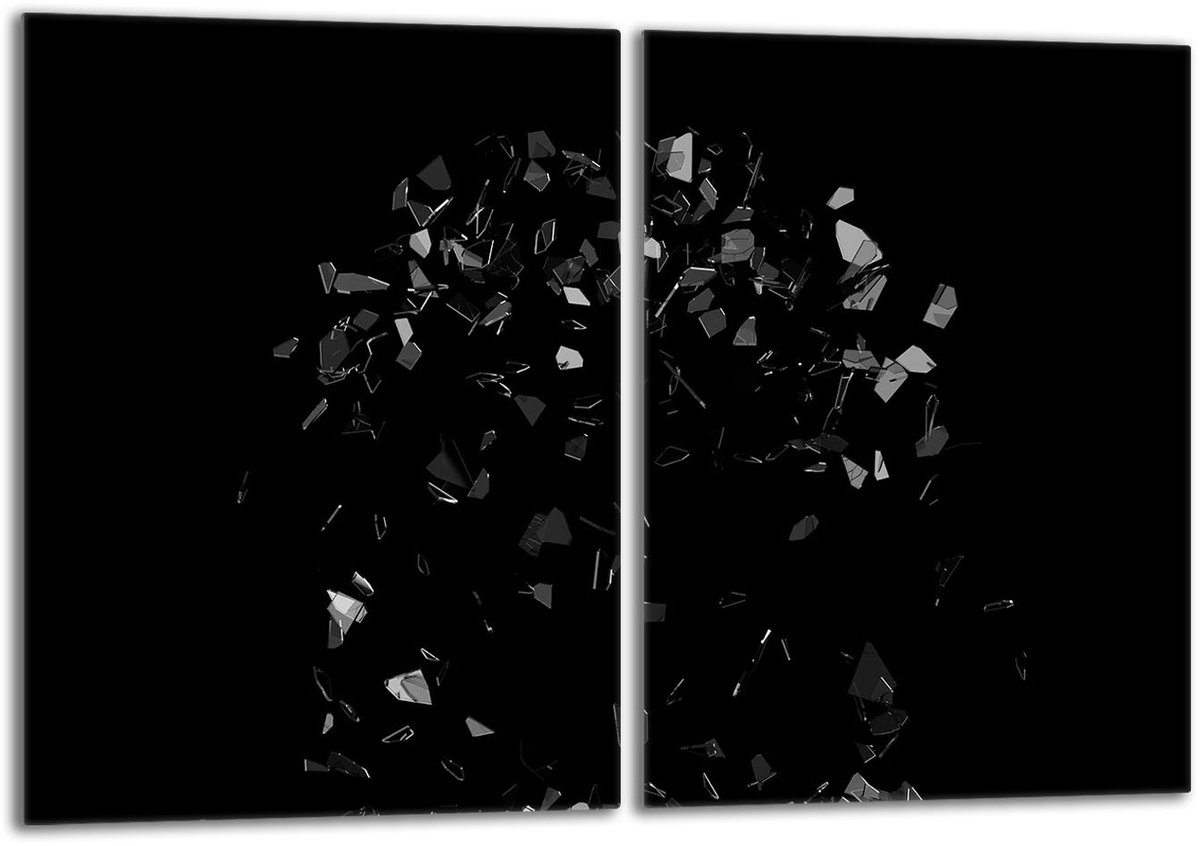 TMK ArtDeko - Snijplank - 40x52 cm - Gelaagd Glas - Zwart