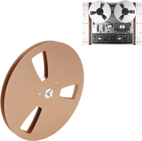 Lege Opname Spoel, 7 Inch met 3 Gaten voor 1/4 Inch Tape Spelers en Open Spoelen, Ideaal voor Geluidsopnames en Reparaties van Merkloos — afbeelding 4