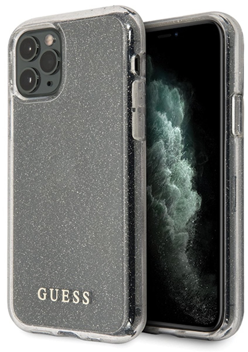 Guess - GUHCN65PCGLSI - iPhone - 11 - Pro - Max - zilver/zilver - harde - hoes - Glitter