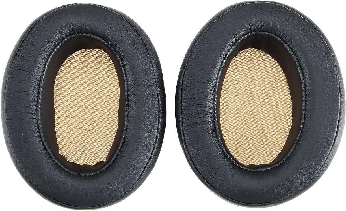 Allecto - Vervangende Oorkussens - Oortelefoon Accessoires - Bruin Netto - Compatibel met - Sennheiser - Momentum 2.0 - Over-Ear - Hoofdtelefoon - Zwarte Oorkussens - Eiwit Lederen - Oortelefoon Pads.