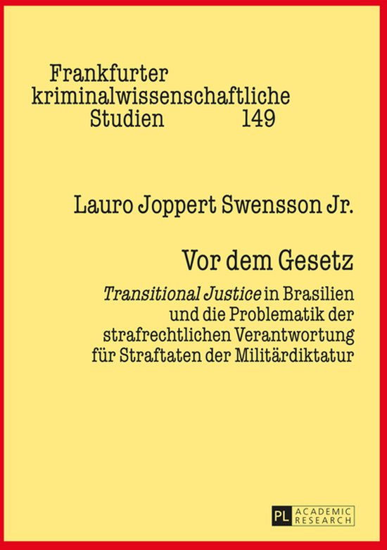 Frankfurter kriminalwissenschaftliche Studien 149 - Vor dem  ... - cover
