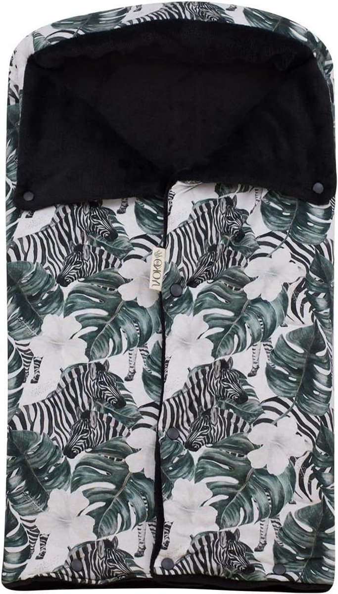 Kinderwagen Voetenzak - Baby Slaapzak - Warm Houden - Met Knopen - 72 x 41 cm - Zebra
