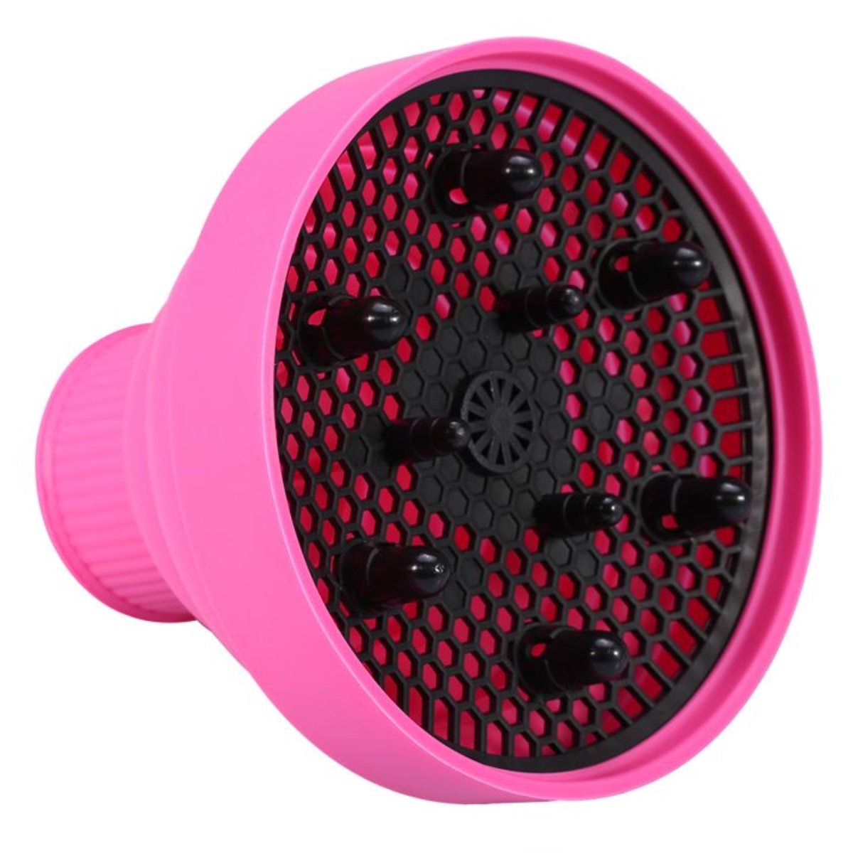 carmdering - Faltbare Haar Diffusor - Opvouwbare Haardroger Diffuser - Universele Föhnopzetstuk - Verstelbare Luchtstroom - Duurzaam Silicoon - Compact Reisontwerp - Vermindert Frizz En Beschermt Haar - 1 Stuk