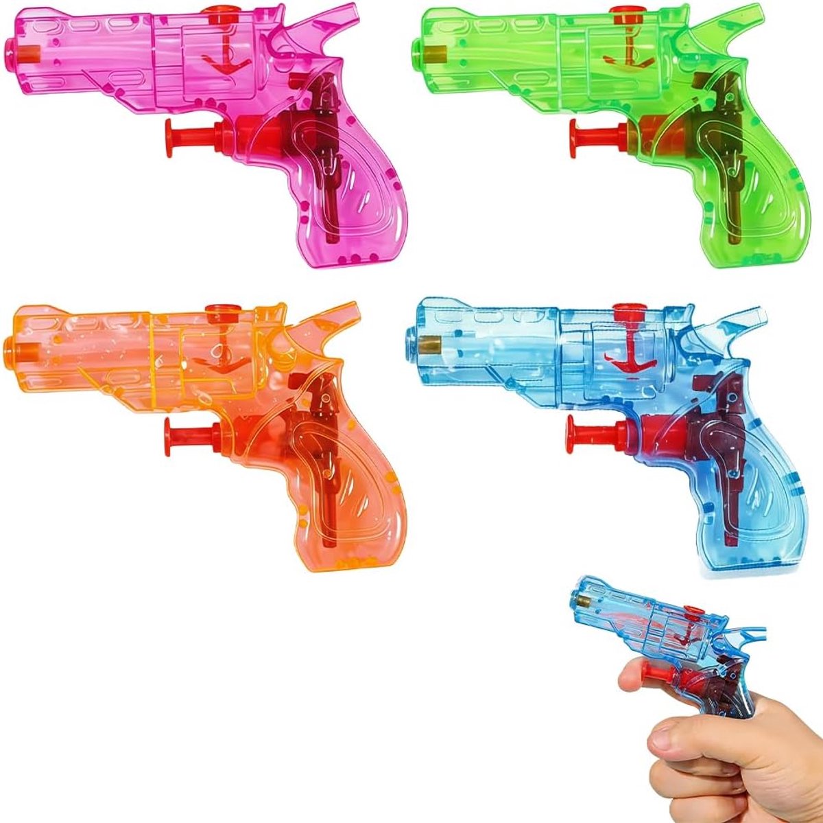 Mini Waterpistool Kinderen - 12 Stuks - van 1-6 Jaar - Waterpistooltjes Klein - Watergeweer - Waterblaster - Watergevecht - Buitenspeelgoed - Zomerspeelgoed - Waterspeelgoed - Veelkleurig - van Imperatoris