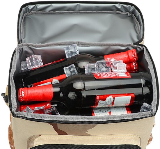 Opvouwbare koeltas - Herbruikbare en geïsoleerde koelbox voor picknick, werk, school, en outdoor activiteiten (15L) — afbeelding 4