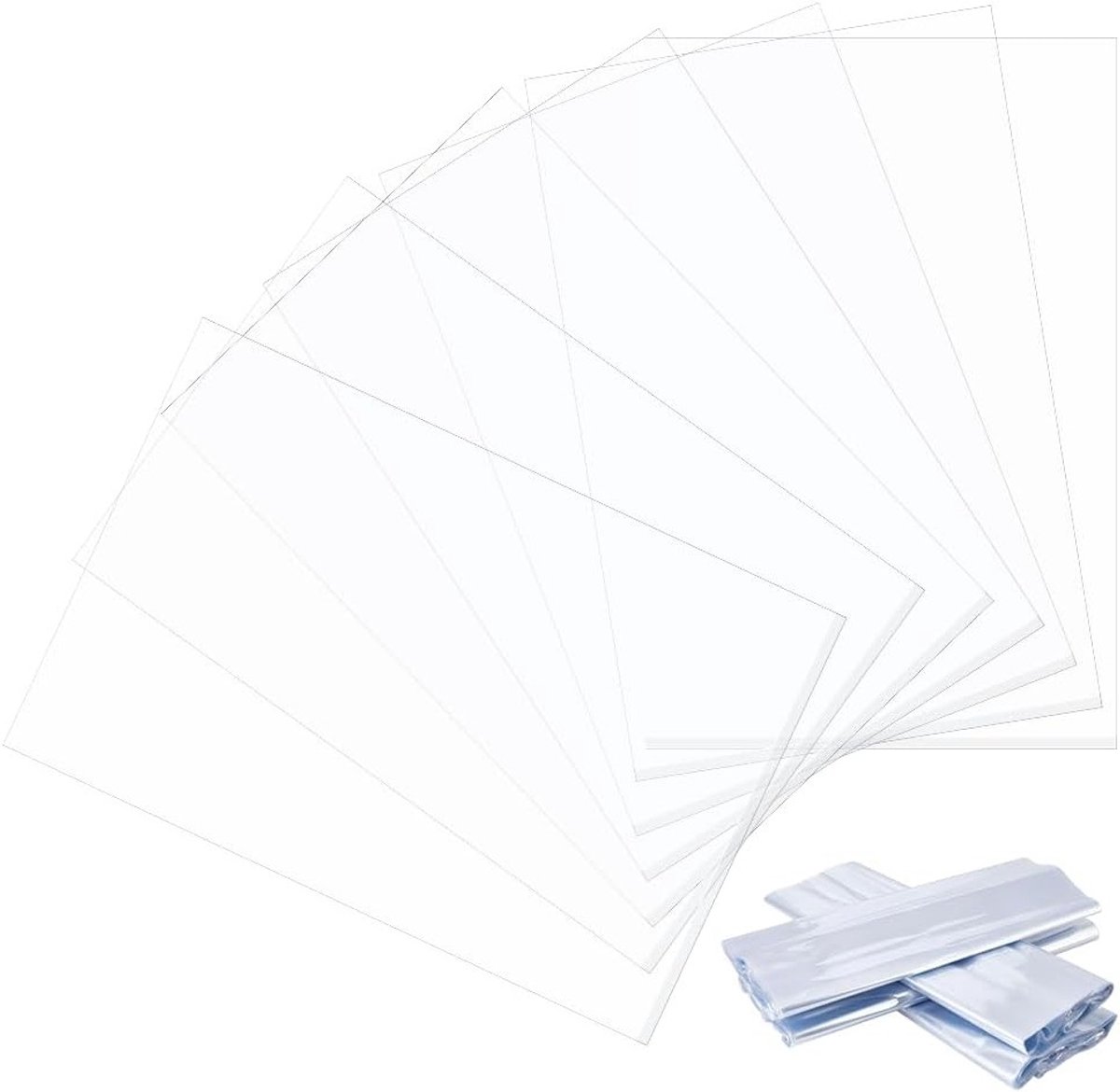 200 Stuks Transparante PVC Krimpzakken 430 x 280 mm voor Zeep, Schoenopslag en Doe-Het-Zelf Ambachten