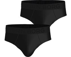 Bjorn Borg 2-pak sports Heren heup slips - Mesh brief sport - L - Zwart