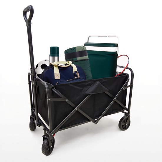 HUSH Outdoor Bolderkar - opvouwbaar - met verstelbare trekstang - lichtgewicht - 120kg draagkracht