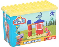 No Brand Big Bloxx Dino Ranch Basic Set Blitz - 13-delige Bouwblokken Speelset - Stimuleert Creativiteit en Fijne Motoriek - Geschikt voor Kinderen van 1,5 tot 5 Jaar - 19,5x9,5x14cm - Meerkleurig