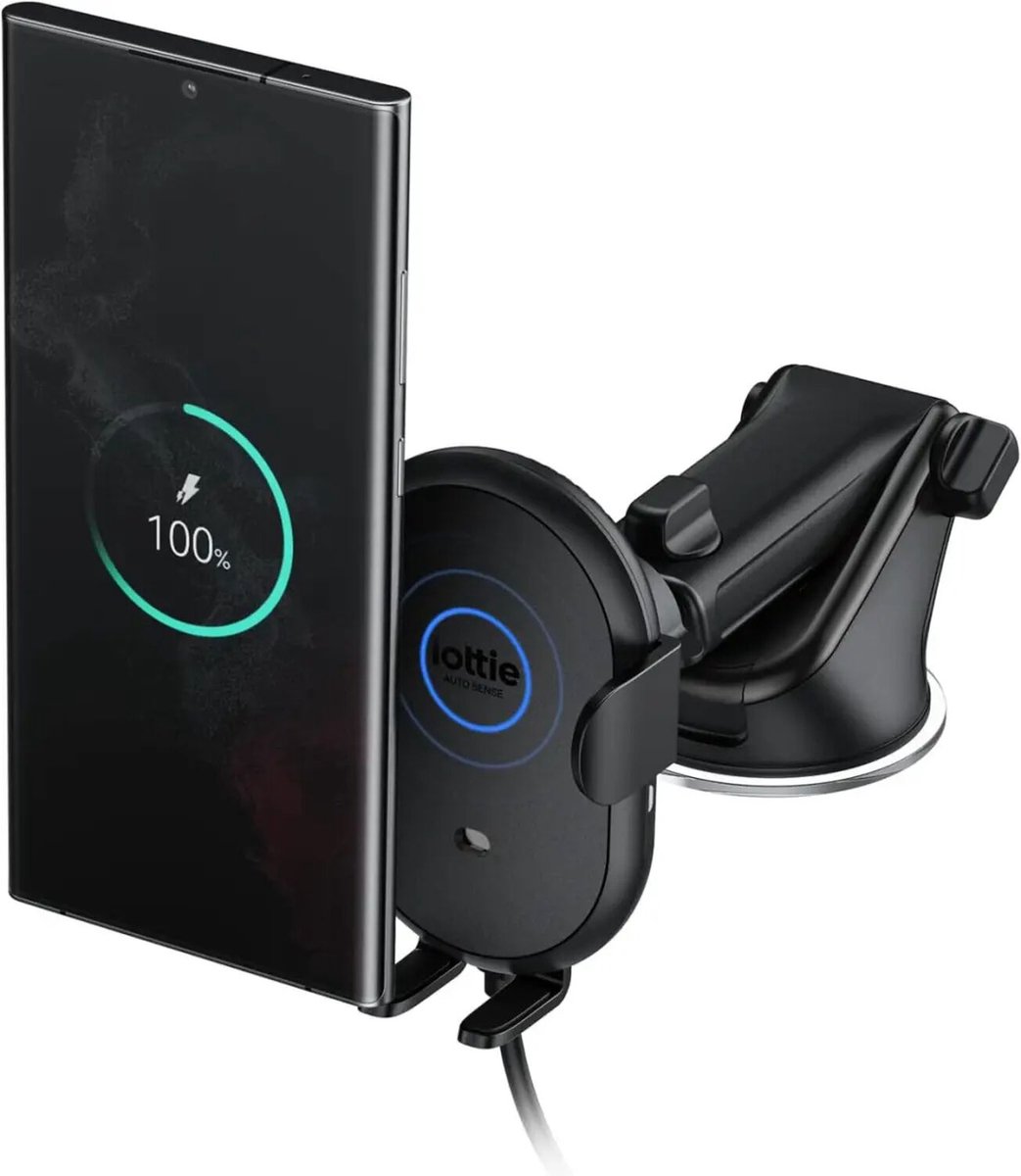 iOttie Auto Sense 2 Houder - Verstelbare Houder - 15W Draadloos Opladen - Zwart