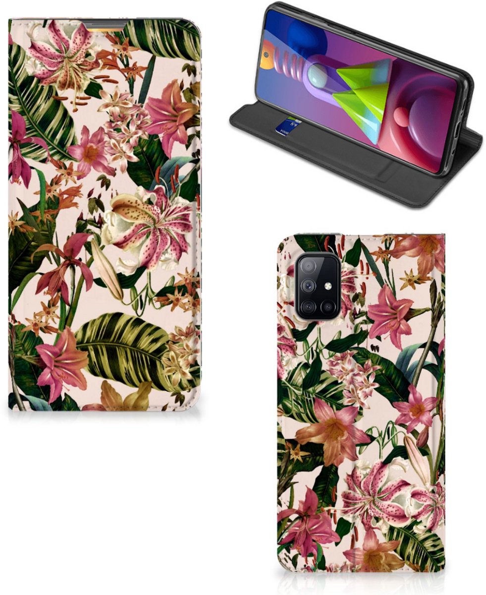 Samsung Galaxy M51 Smart Cover Flowers