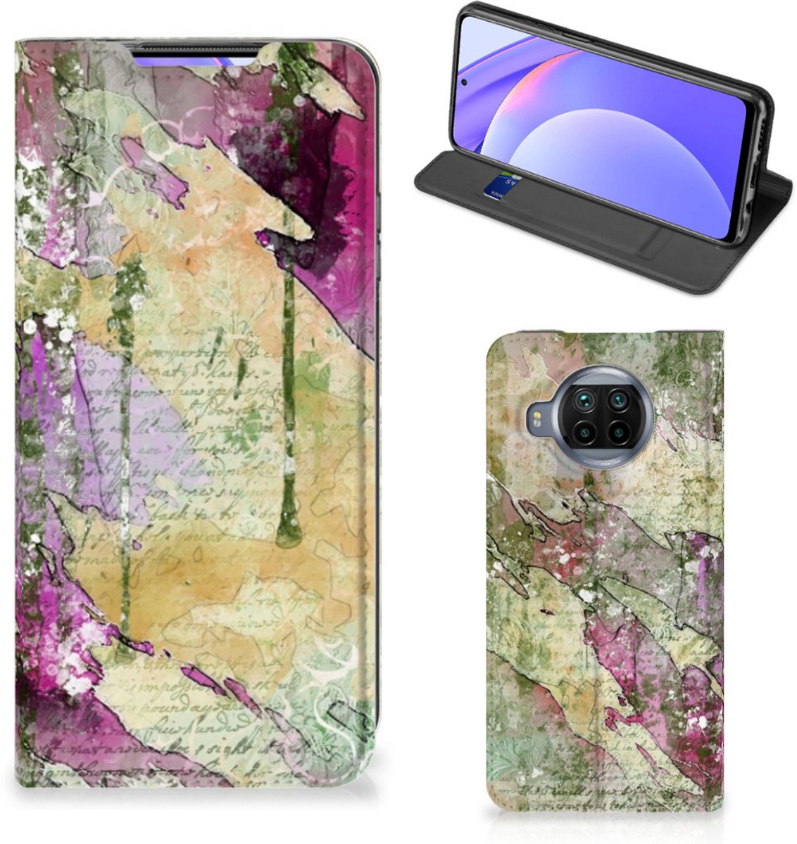 Bookcase Xiaomi Mi 10T Lite Letter Painting