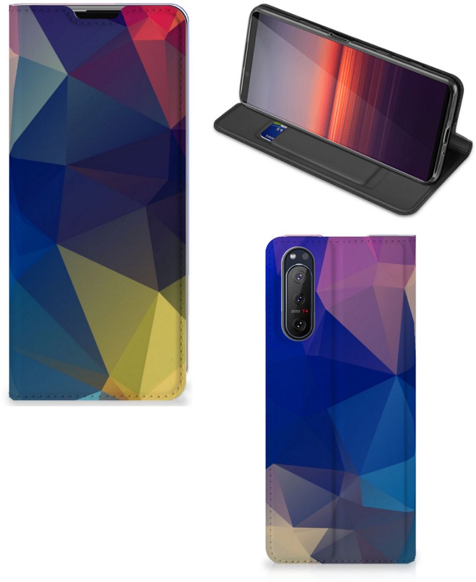 Sony Xperia 5 II Stand Case Polygon Dark