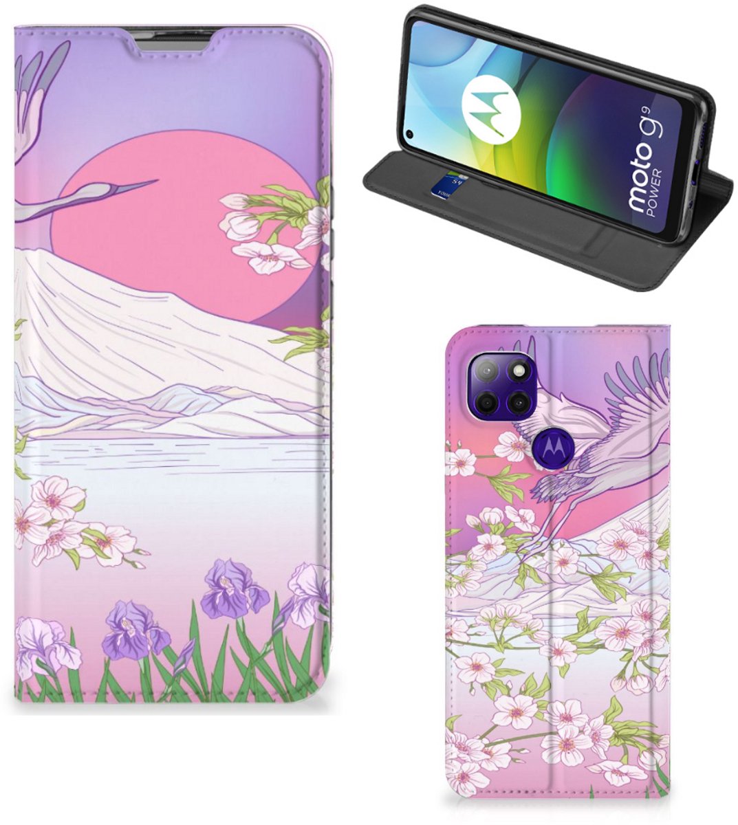 Motorola Moto G9 Power Hoesje maken Bird Flying