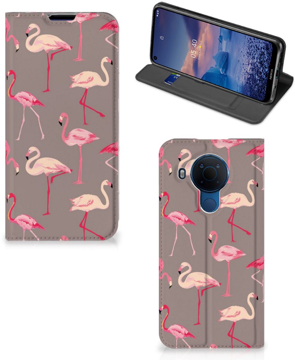 Nokia 5.4 Hoesje maken Flamingo