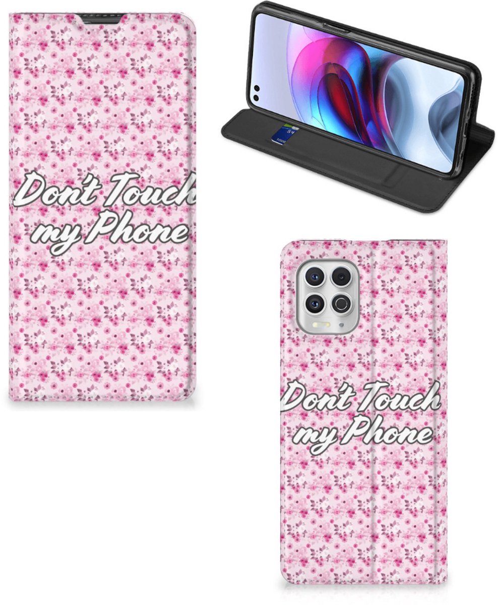 Motorola Moto G100 Design Case Flowers Pink DTMP
