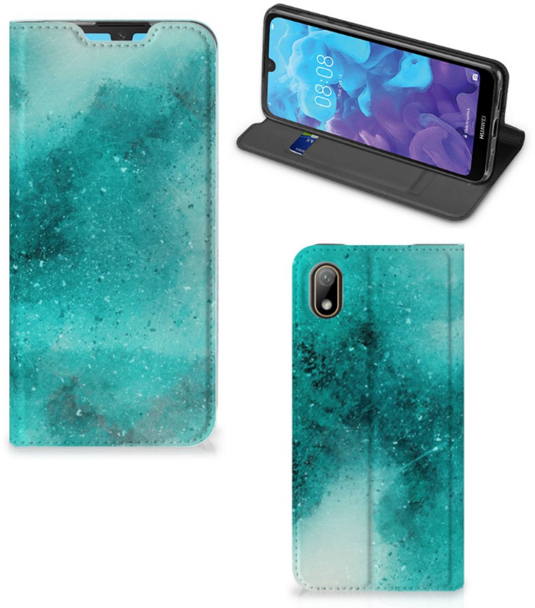 Bookcase Huawei Y5 (2019) Painting Blue