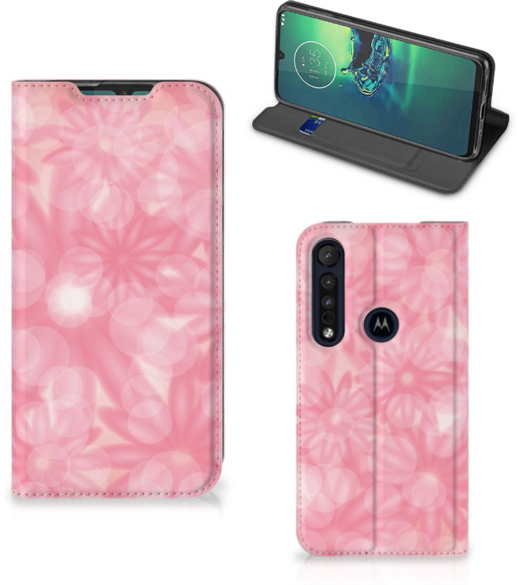 Motorola G8 Plus Smart Cover Spring Flowers