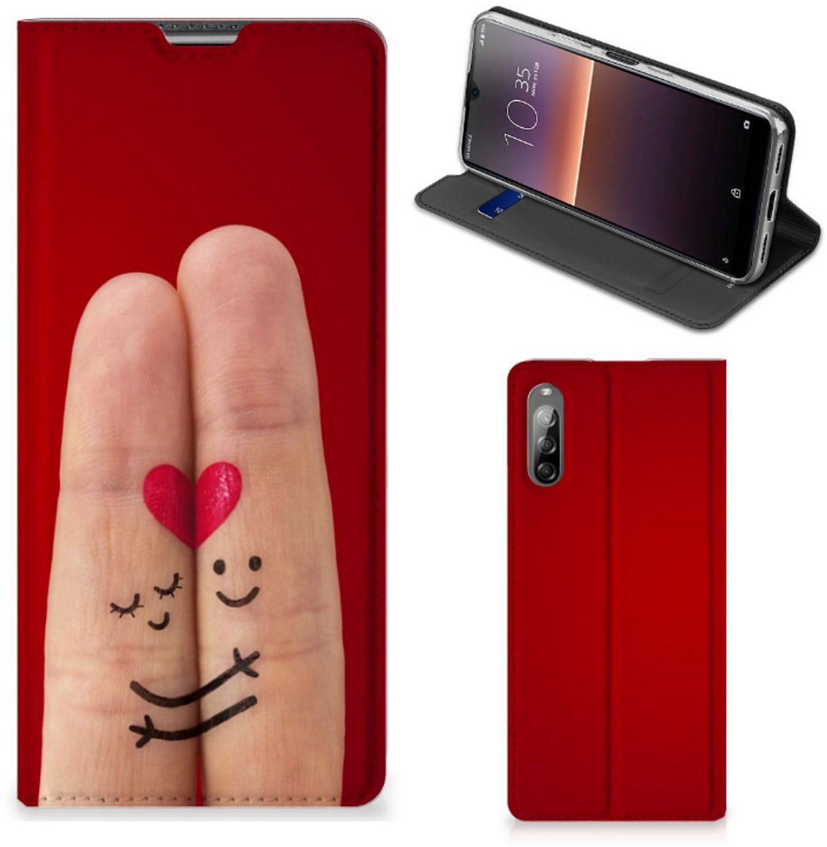 Sony Xperia L4 Hippe Standcase Liefde - Origineel Romantisch Cadeau