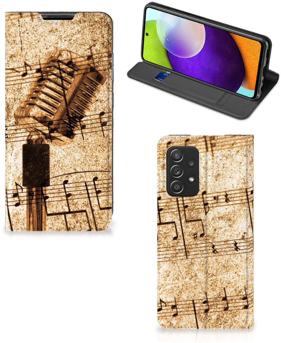 Samsung Galaxy A52 Stand Case Bladmuziek