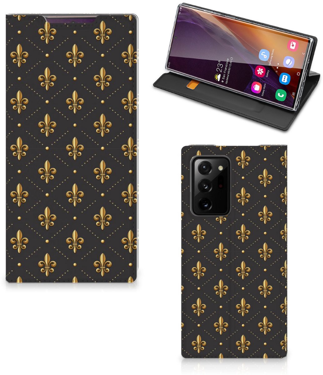 Samsung Galaxy Note 20 Ultra Hoesje met Magneet Franse Lelie